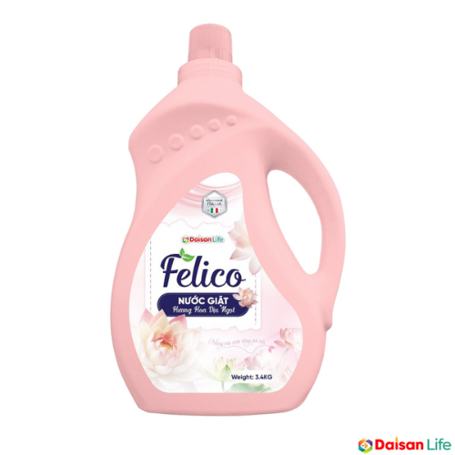 [FG01] Nước giặt Felico hương hoa dịu ngọt 3,4 kg - Hồng